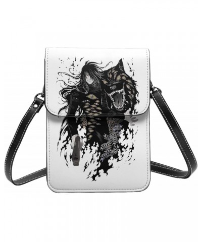 Anime Hellsing Ultimate Cell Phone Purse Women Pu Crossbody Bag Small Crossbody Wallet Purse Shoulder Bag $17.36 Crossbody Bags