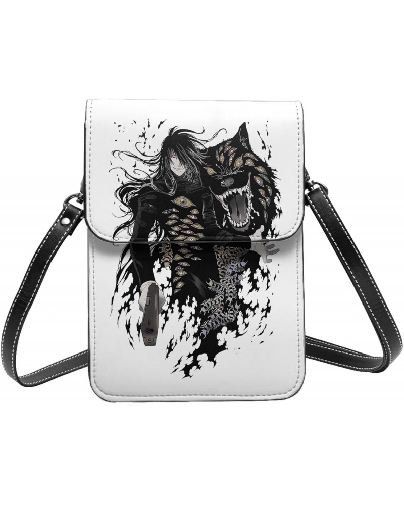 Anime Hellsing Ultimate Cell Phone Purse Women Pu Crossbody Bag Small Crossbody Wallet Purse Shoulder Bag $17.36 Crossbody Bags