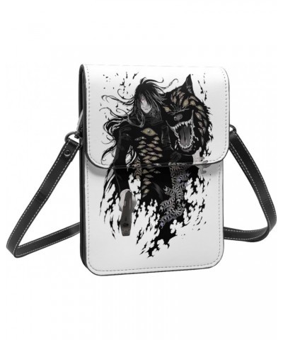 Anime Hellsing Ultimate Cell Phone Purse Women Pu Crossbody Bag Small Crossbody Wallet Purse Shoulder Bag $17.36 Crossbody Bags