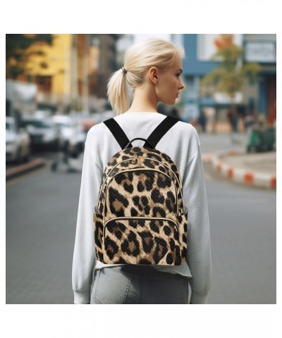 Brow-black Leopard Print Fashion Travel Backpack for Women Multi Pockets Lightweight Purse for Women-S Multicolor Small $18.5...