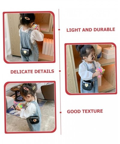 2pcs children's bag crossbody bag children's shoulder bag black backpack purse coin purse wallet Single- Blackx5pcs $11.45 Ot...