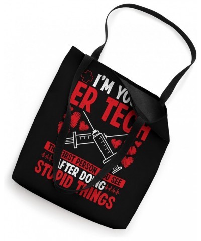 Emergency Room Nurse Humor Funny ER Technician Nursing Tote Bag $17.97 Totes