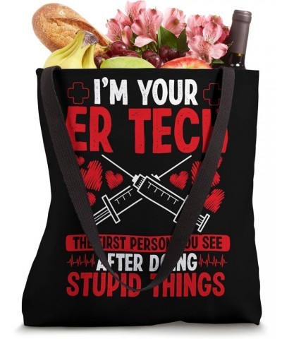 Emergency Room Nurse Humor Funny ER Technician Nursing Tote Bag $17.97 Totes