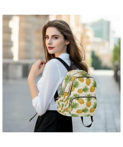 Pineapple Backpack for Women Shoulder Bag Lightweight Mini Backpack Casual Daypack Back Pack Mini(10.23'' x 5.11'' x 12.59'' ...