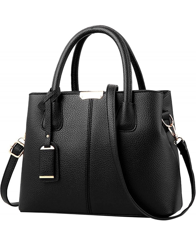 Handbag For Women Roomy Fashion Womens Handbags Ladies Purse Satchel Shoulder Bags Tote Handbag Hangers for Black $29.72 Totes