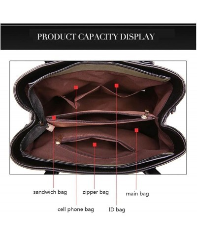 Handbag For Women Roomy Fashion Womens Handbags Ladies Purse Satchel Shoulder Bags Tote Handbag Hangers for Black $29.72 Totes