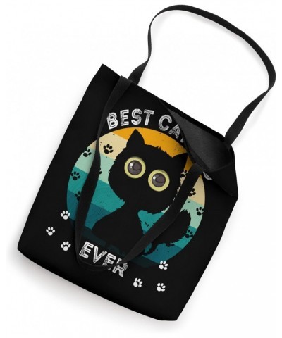 Best Cat Dad Ever Funny Vinyage Cat Daddy Tee Cute Cat Lover Tote Bag $10.51 Totes