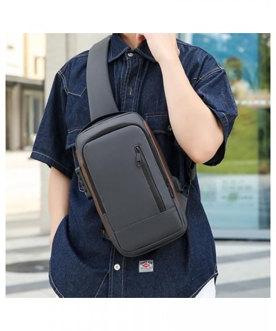 Anti-Thief Shoulder Bag with Password Lock Backpack Casual Crossbody Chest Bag Travel Sports Bag Fashion Sling Bag Black $10....