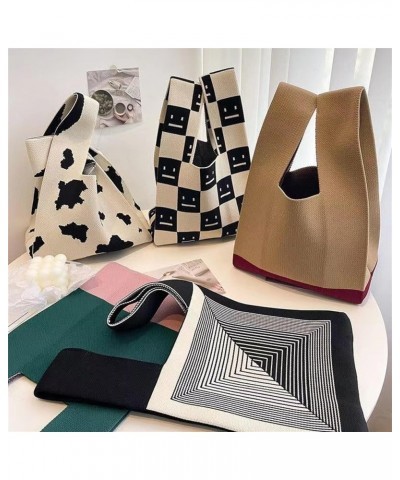 Women's Bag Knitted Tote Bag Tote Bucket Bag Wool Bag Xiaohuahei $25.19 Backpacks