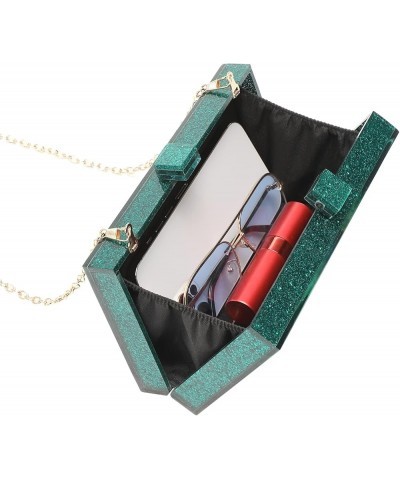 Clutch Purses for Women-Evil Eye Acrylic Clutch Glitter Purse Evening Bag Chain Shoulder Crossbody Handbags 5156-4 Green $13....