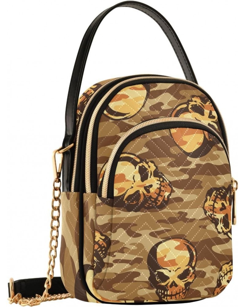 Small Crossbody Bags for Women Trendy Retro Skull Camouflage Travel Sling Bag Women's Crossbody Handbags Satchel Bags $13.00 ...