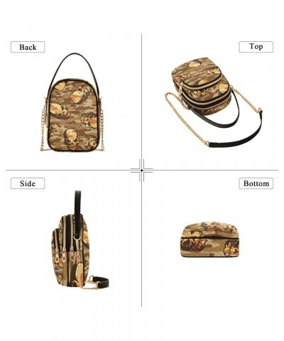 Small Crossbody Bags for Women Trendy Retro Skull Camouflage Travel Sling Bag Women's Crossbody Handbags Satchel Bags $13.00 ...