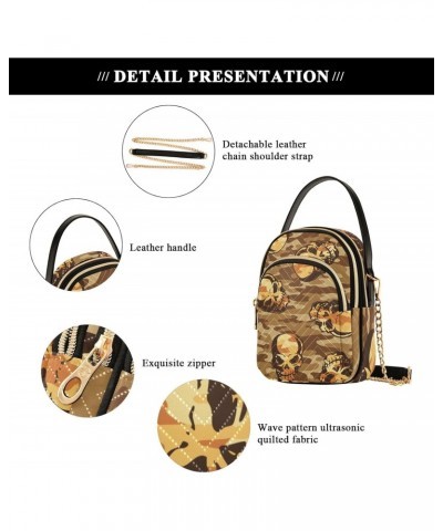 Small Crossbody Bags for Women Trendy Retro Skull Camouflage Travel Sling Bag Women's Crossbody Handbags Satchel Bags $13.00 ...