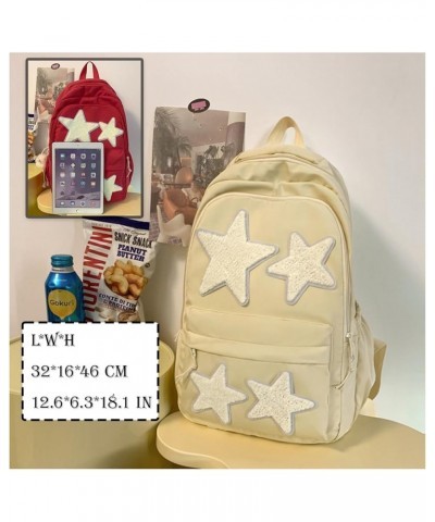 Kawaii Backpack with Cute Accessories Stars Y2K Aesthetic Backpack with Plush Pendenat Grunge 10-12 Daypack (Red) Red $29.96 ...