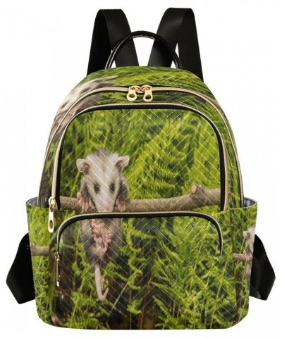 Backpack Purse for Women Baby Opossum, Mini Fashion Backpack Cute Funny Lightweight Casual Daypack Shoulder Bag Travel Backpa...