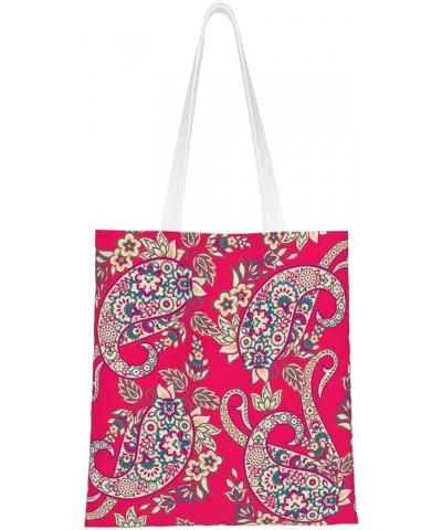 Paisley Single Shoulder Fashion Canvas Tote Shopping Bags Handbags For Men And Women Paisley36 $11.52 Totes