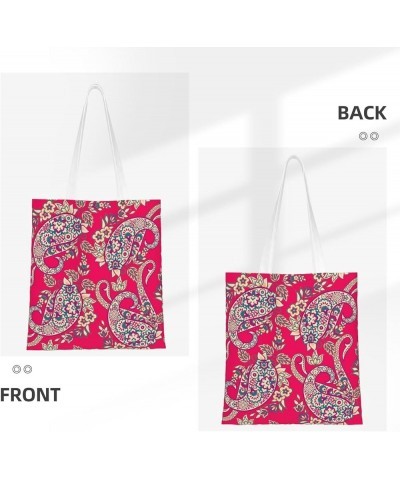 Paisley Single Shoulder Fashion Canvas Tote Shopping Bags Handbags For Men And Women Paisley36 $11.52 Totes