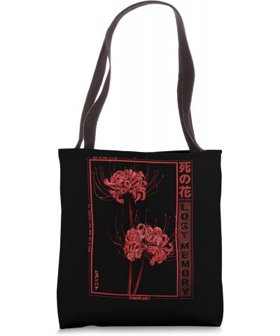 Japanese Spider Lily Soft Grunge Anime Aesthetic Flower Tote Bag $11.43 Totes