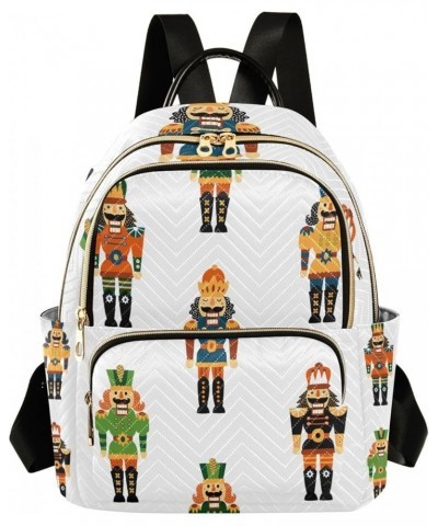 Christmas Women Backpack Nutcrackers Soldier Cool Happy Anti-Theft Travel Backpack with Luggage Belt Durable Lightweight Hand...