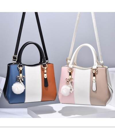 Women's handbag with large capacity shoulder and cross bag Blue $25.61 Totes