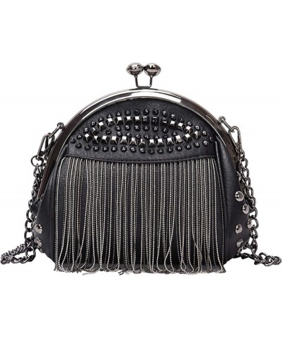 Women Punk Bling Rivet Shoulder Bag Faux Leather Clutch Handbag Small Purse Classic $15.28 Totes