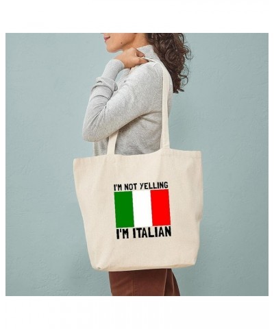 Italian Nonna Tote Bag Natural Canvas Tote Bag, Cloth Shopping Bag Yelling Italian Tote Bag $9.43 Travel Gear