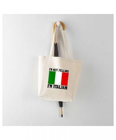 Italian Nonna Tote Bag Natural Canvas Tote Bag, Cloth Shopping Bag Yelling Italian Tote Bag $9.43 Travel Gear