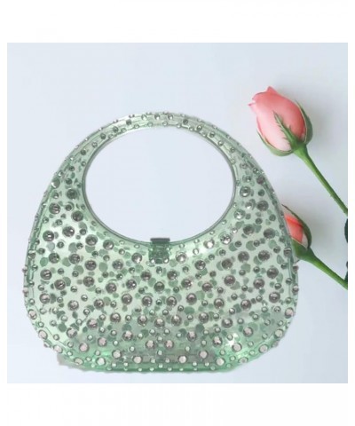 Acrylic Purses Stylish Clutch Bag Fashion Mini Handbag Sparkly Glitter Bag Women Evening Bag for Daily Office Use Soli Green ...