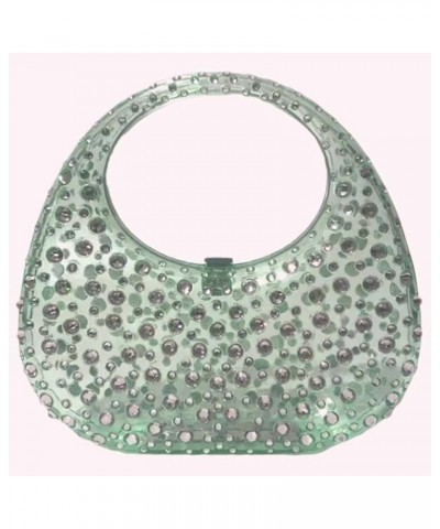 Acrylic Purses Stylish Clutch Bag Fashion Mini Handbag Sparkly Glitter Bag Women Evening Bag for Daily Office Use Soli Green ...