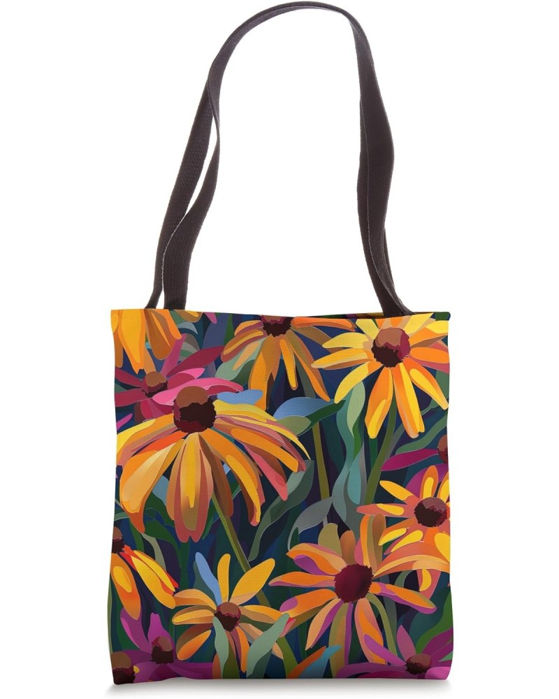 Flowers Pattern: Rudbeckias Floral Patterned Original Art Tote Bag $10.08 Totes