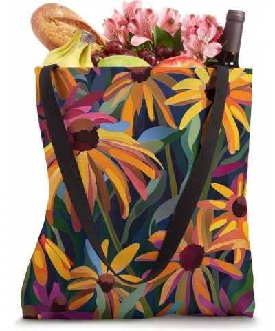 Flowers Pattern: Rudbeckias Floral Patterned Original Art Tote Bag $10.08 Totes