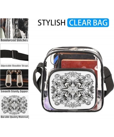 Star Shaped Flower Stadium-Approved Clear Crossbody Bag with Colorful Print Design Star Shaped Flower $10.32 Crossbody Bags