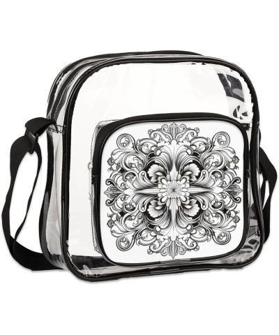 Star Shaped Flower Stadium-Approved Clear Crossbody Bag with Colorful Print Design Star Shaped Flower $10.32 Crossbody Bags