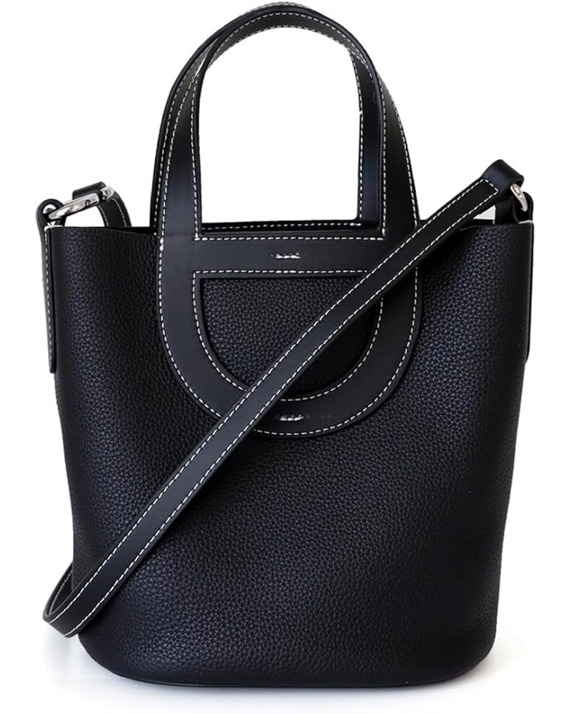 Women's Leather Purses Top Handle Bag Tote Bag Black $27.30 Handbags