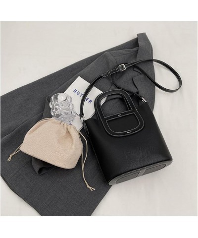 Women's Leather Purses Top Handle Bag Tote Bag Black $27.30 Handbags