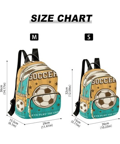 Fashion Backpack Mini Backpack Purse Casual Daily Backpack Soccer Football Sport for Travel for College Work Medium $16.34 Ba...