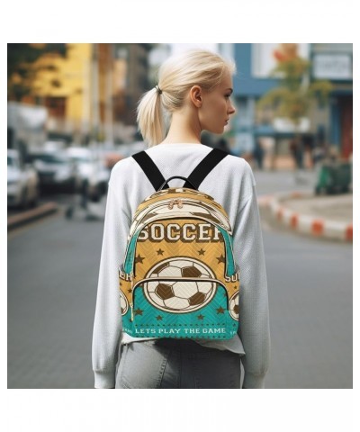 Fashion Backpack Mini Backpack Purse Casual Daily Backpack Soccer Football Sport for Travel for College Work Medium $16.34 Ba...