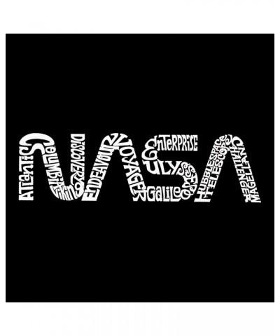 LA Pop Art Small Word Art Tote Bag - Worm NASA Sapphire $7.64 Totes