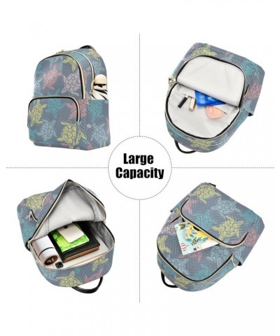 Turtles Backpack Purse for Women Fashion Small Mini Backpack Daypacks Purse Hiking Sports Ladies Daypack,M Medium $15.75 Back...