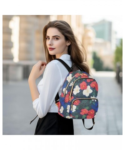 Backpack for Women Floral Beautiful Lightweight Casual Daily Quilted Travel Backpack 11.4×6.1×14.1 in Medium $17.84 Backpacks