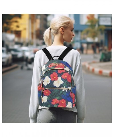 Backpack for Women Floral Beautiful Lightweight Casual Daily Quilted Travel Backpack 11.4×6.1×14.1 in Medium $17.84 Backpacks