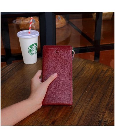 Wallets Slim Minimalist Billfold for Women Wallet Anti-Theft Brush Soft Leather Lady Long Classic Fashion Purses with Zipper ...