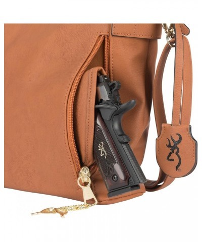 Womens Concealed Carry Purse, Premium Holstered With Safety Locking Option Handbag Catrina (Brown) $29.14 Handbags