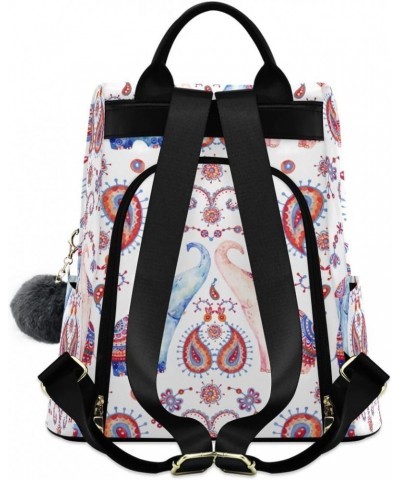 Backpack Purse for Women Fashion Travel Anti-theft Tribal Elephant Paisley Daypack Casual Shoulder Bag Medium Size $18.38 Bac...