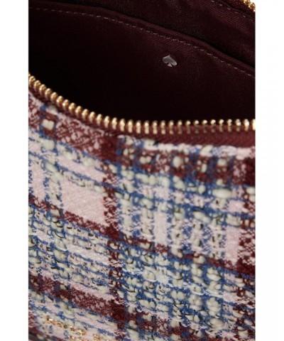 Hudson Tweed Fabric Medium Convertible Crossbody Dark Merlot Multi One Size $77.14 Crossbody Bags