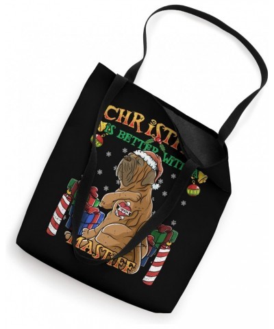 Christmas Is Better With A English Mastiff Santa Claus Dog Tote Bag $10.12 Totes