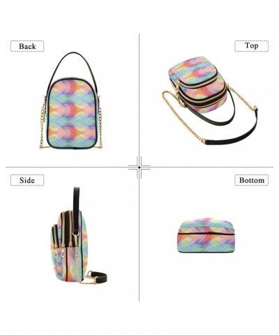 Y2k Colorful Art Small Crossbody Bags for Women Cell Phone Shoulder Purse Handbags Wallet 21217671 $11.76 Crossbody Bags