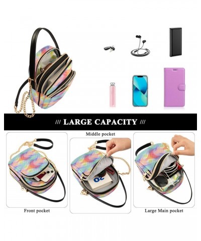 Y2k Colorful Art Small Crossbody Bags for Women Cell Phone Shoulder Purse Handbags Wallet 21217671 $11.76 Crossbody Bags