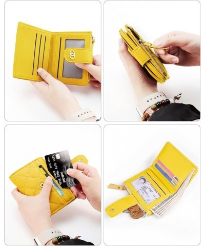 Small Wallet For Women- Credit Card Holder Wallet For Women Girls- Zipper Small Bifold Wallet Mini Coin Purse With ID Window ...