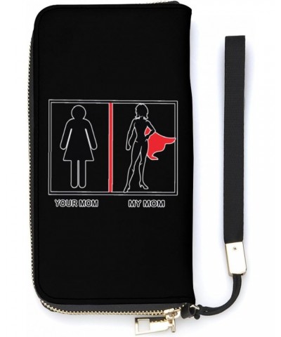 Your Mom My Mom Novelty Wallet with Wrist Strap Long Cellphone Purse Large Capacity Handbag Wristlet Clutch Wallets $18.06 Wr...